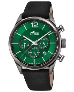 Lotus Herren Armbanduhr Lederband schwarz Chronograph 18687/4