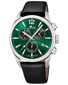 Lotus Herren Armbanduhr Lederband schwarz Chronograph 18691/4