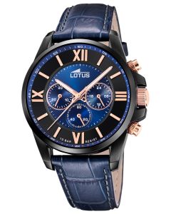 Lotus Herren Armbanduhr Lederband blau 18881/2