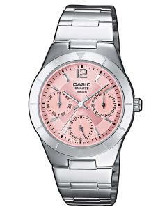 Casio Damen Uhr LTP-1302PD-7A1VEF Edelstahl weiß