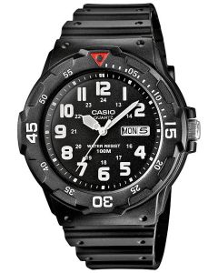 Casio Uhr MRW-200H-1BVEF analog mit Datumsanzeige schwarz