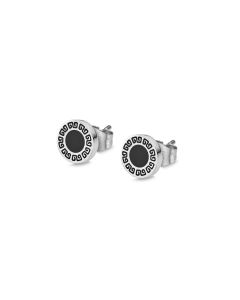 Lotus Style Herren Ohrstecker silber schwarz Edelstahl Ohrringe LS2164-4/1