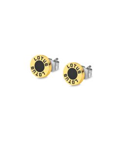 Lotus Style Herren Ohrstecker gold schwarz Edelstahl Ohrringe LS2164-4/4