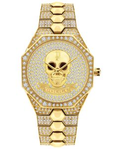 Police Damen Armbanduhr P10501BS-28MA Glamour Square Uhr
