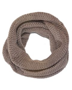 Tubeschal Rundschal braun Viper Loop Schal Strickschal