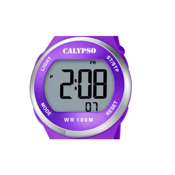 Calypso Digital Uhr Armbanduhr lila K5786/6 Watch