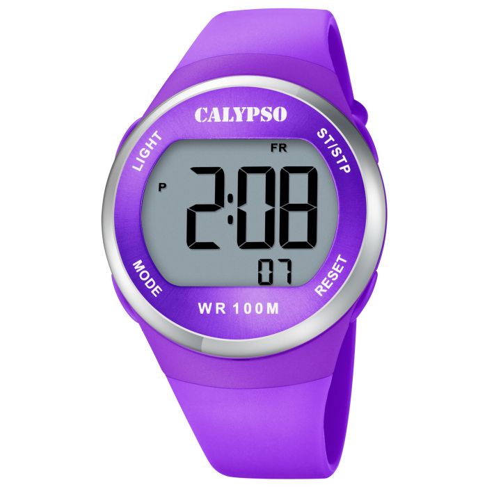 Calypso Digital Uhr Armbanduhr lila K5786/6 Watch
