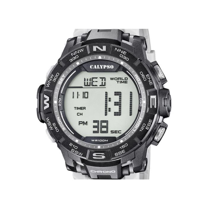 Armbanduhr grau Watch Herren Digitaluhr Calypso K5816/3