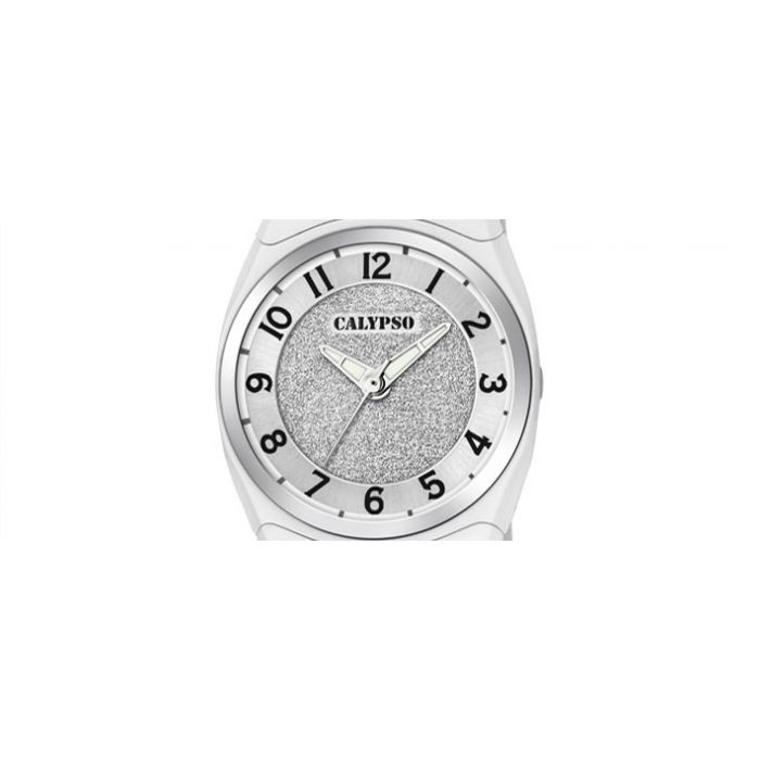 Mädchen-Uhr Armbanduhr weiß Calypso K5752/1