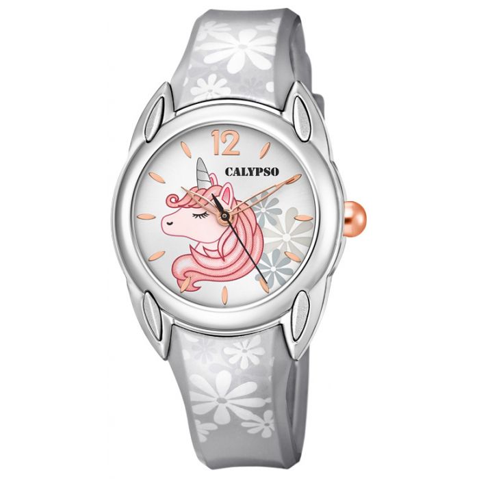 Kinder Armbanduhr Calypso Uhr K5734/A Einhorn-Motiv