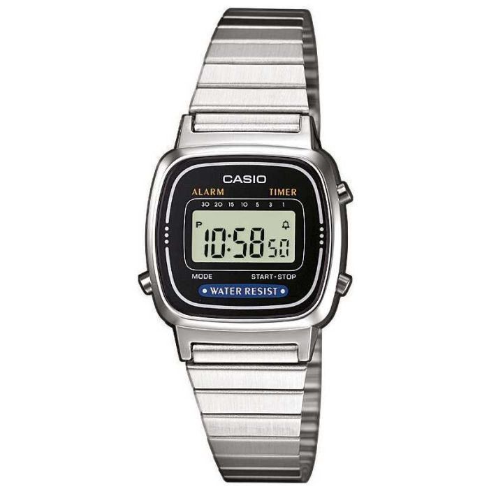 Casio Damenuhr LA670WEA-1EF Casio Retro Uhr Digitaluhr