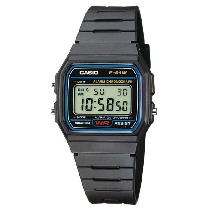 Casio Digitaluhr F-91W-1YEG Casio Collection Uhr Armbanduhr