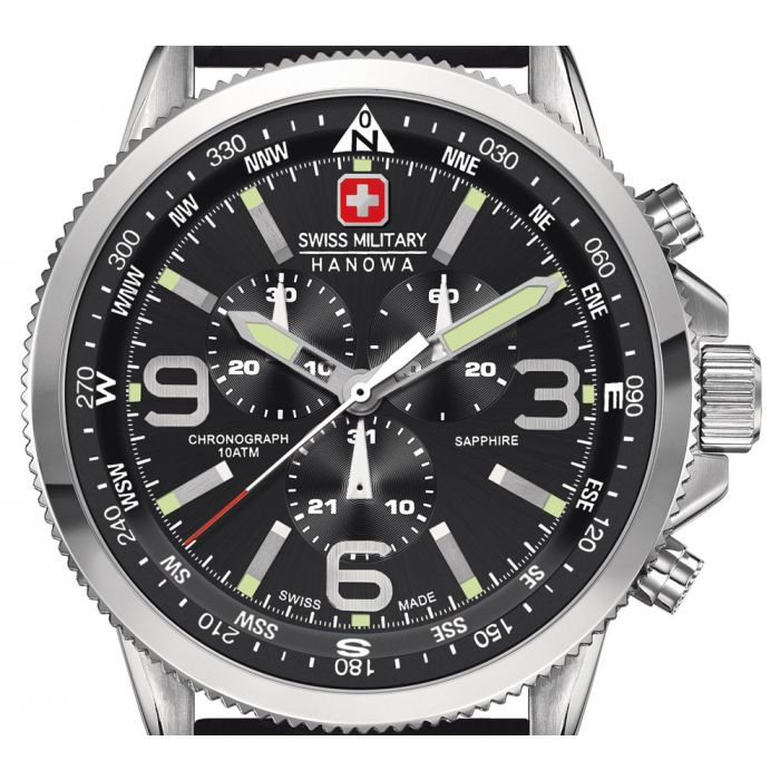 Military Armbanduhr Chronograph Swiss Hanowa