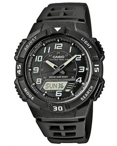 Casio Uhr AQ-S800W-1BVEF Solaruhr Ana-Digi Uhr schwarz