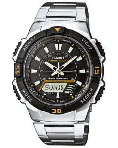 Casio Uhr AQ-S800WD-1EVEF Solaruhr Ana-Digi Uhr silber