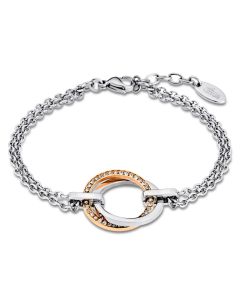 Lotus Style Armband 2-reihig Ringe LS1780-2/2 Ankerkette 20,5 cm bicolor