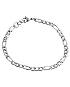Fußkettchen Kordel Edelstahl glänzend 21 cm + 5 cm Akzent Fuß-Kette