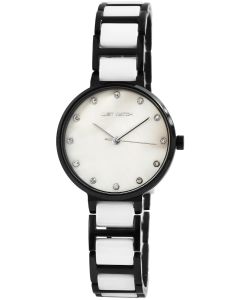 Just Watch Damen Keramikuhr schwarz weiss JW10114-003