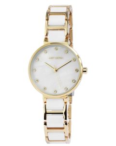 Just Watch Damen Keramikuhr weiss gold JW10114-006