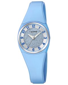 Kinderuhr Calypso Uhr blau gelb K5686/4 Kids Armbanduhr