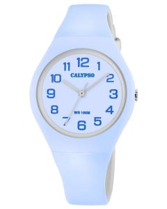 Damenuhr Calypso by Festina Armbanduhr K5671/1 weiß Silikonband