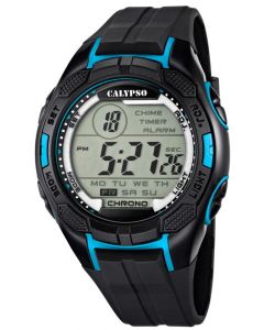Calypso by Festina Herren Digital Uhr K5627/2 schwarz blau 10 ATM