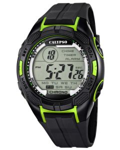 Calypso by Festina Herren Digital Uhr K5627/4 schwarz grün 10 ATM