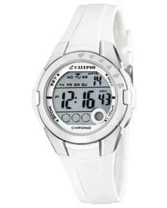 Calypso Uhr Mädchen Kinderuhr Digital K5571/1 weiß Teen-Uhr