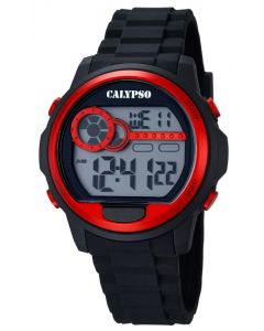 Calypso Digital Herrenuhr K5667/2 Digital Uhr schwarz rot