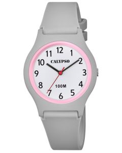 Calypso Damenuhr Armbanduhr grau K5798/5