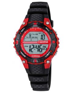 Calypso by Festina Sport Armbanduhr Jugend Uhr K5684/6 schwarz rot