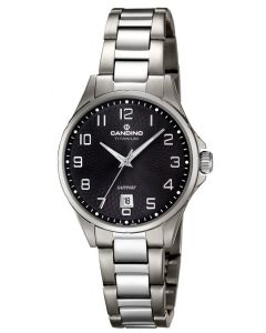 Candino Damen Uhr C4492/7 Edelstahl Armbanduhr silber schwarz