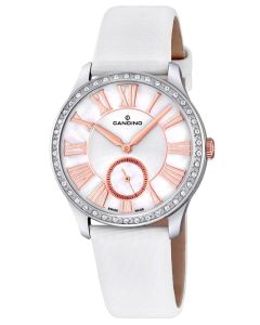 Candino Damen Armbanduhr C4596/1 Saphirglas Lederband