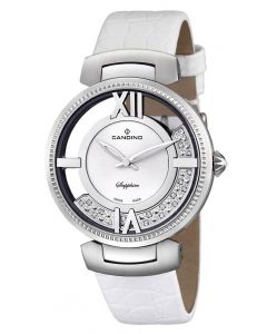 Candino Damenuhr Armbanduhr C4530/1 weiß Leder-Armbanduhr