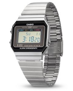 Casio Armbanduhr A500WEA-1EF Digitaluhr Weltzeit