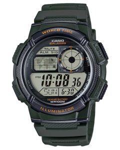 Casio Uhr AE-1000W-1BVEF Digital Uhr schwarz silber