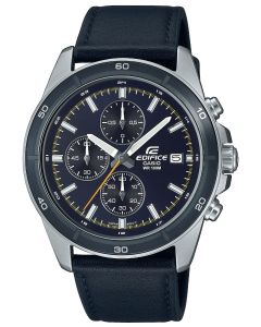 Casio Edifice Herrenuhr EFR-526L-2CVUEF Lederband schwarz