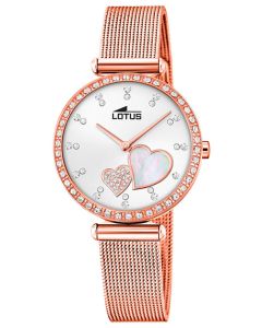 Damenuhr Lotus Armbanduhr Edelstahl silber rose 18180/2 Datum