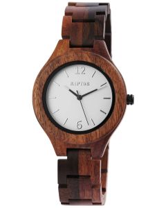 Raptor Herrenuhr Holz-Armbanduhr olivgrün Holzuhr