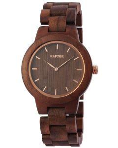 Raptor Herrenuhr Holz-Armbanduhr olivgrün Holzuhr