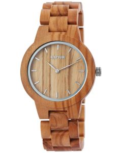 Raptor Herrenuhr Holz-Armbanduhr olivgrün Holzuhr