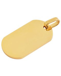 Halskette Kugel Anhänger gold-farbig Edelstahlkette 45 cm