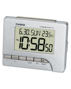 Casio Wecker DQ-747-8EF Uhr mit Thermometer silber