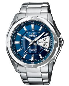 EF-129D-2AVEF Casio Edifice Uhr Edelstahl Herrenuhr blau