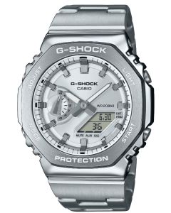 Casio G-Shock Armbanduhr Edelstahlband GM-2110D-7AER