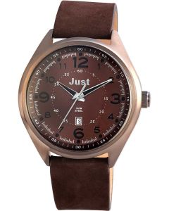 Just Herrenuhr Uhr Armbanduhr 48-S1231-BR dunkelbraun Datumsanzeige