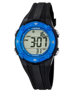 Calypso Kids Kinder Armbanduhr Digitaluhr K5685/1 schwarz blau