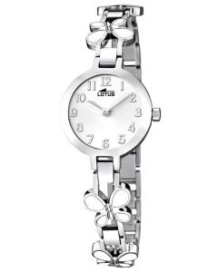 Lotus Teeny Armbanduhr 15828/1 Kleeblatt Edelstahlband