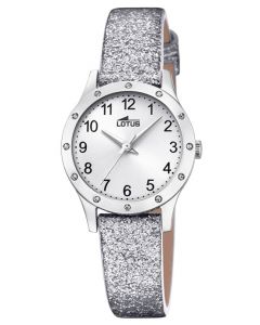 Kinderuhr Lotus Uhr 15945/a schwarz grau Leder Armbanduhr