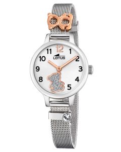 Lotus Mädchen Armbanduhr 18659/4 Bärchen Milanaiseband